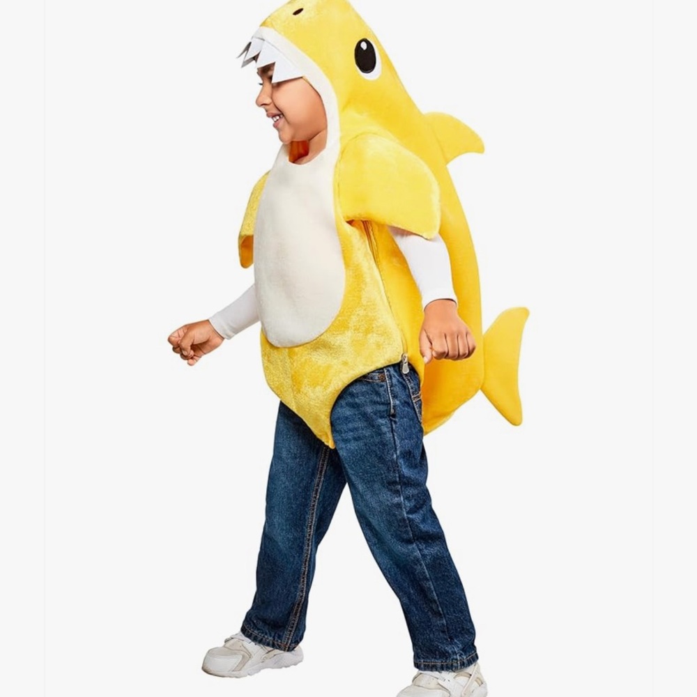 Yellow Baby Shark Costume for Kids